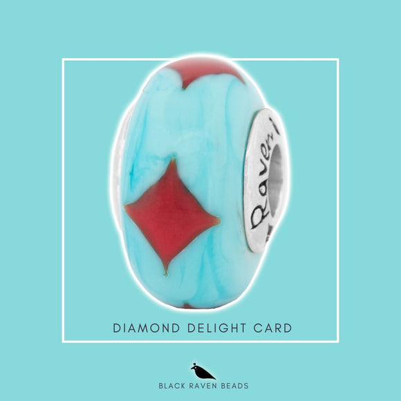 Lucky Diamond Card Bead