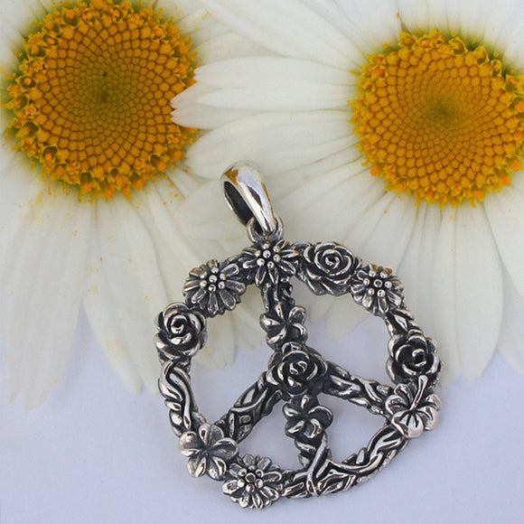 Peace Flower Pendant