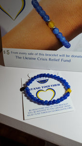 Ukraine stand together bracelet