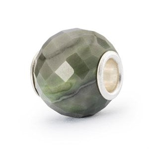 Round Green Calcite Facet Bead